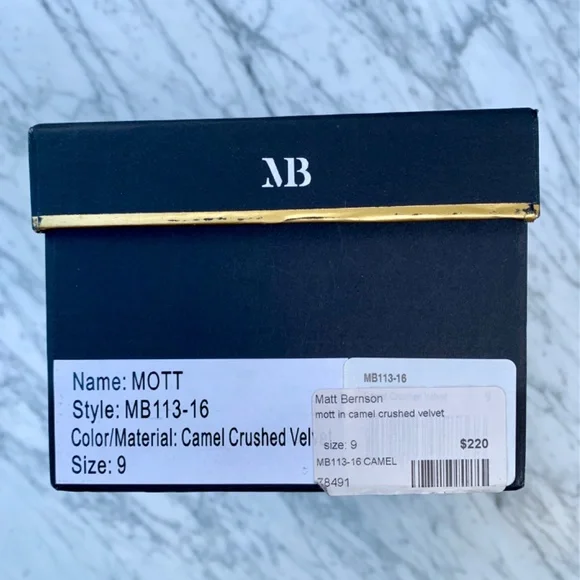 Matt Berson, Motto, Camel Crushed Velvet - Picture 4 of 4